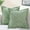 Sage Green, variant on decorUhome Pack of 2 Corduroy Decorative Throw Pillow Covers 18x18 Inch with Splicing, Striped Broadside Throw Pillows for Couch Cushion Livingroom, Cream White