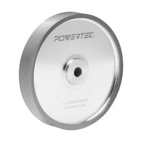 POWERTEC CBN Grinding Wheel 6 Inch 320 Grit, 1" Wide, 1/2" Arbor – Bench Grinder Sharpening Wheel for HSS Tools, Lathe Chisels, and Woodturning Tools (15703N)