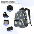 thumbnail image 5 of Mochila con bonito estampado de aguacate, ideal para portátil, viajes, senderismo, negocios, para mujeres y hombres., 5 of 5
