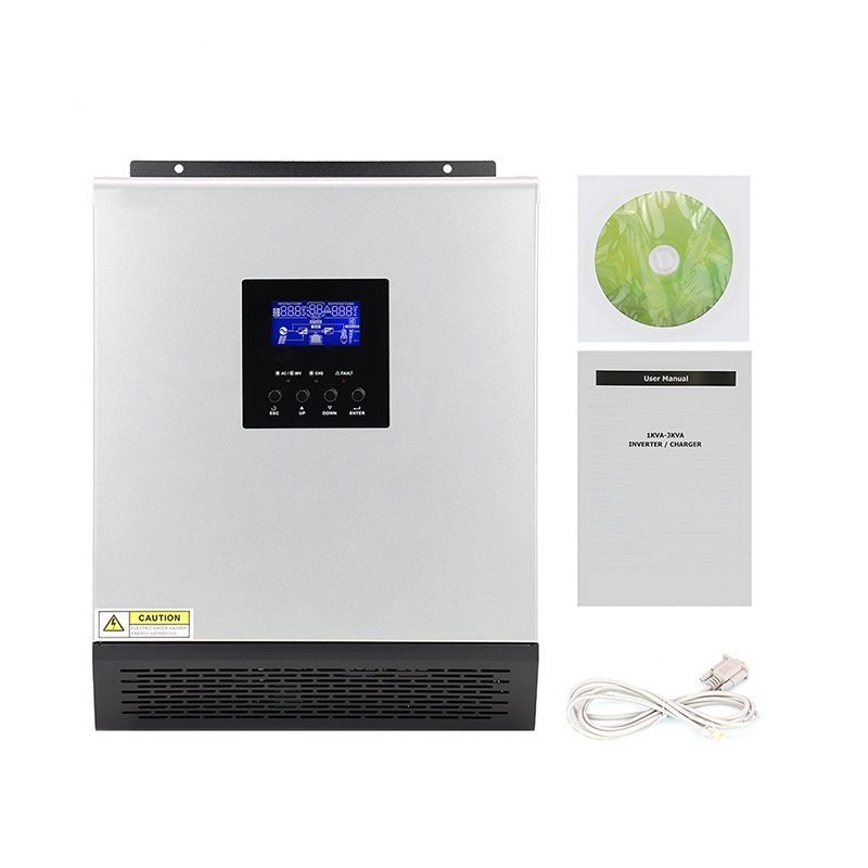 ECGSOLAX 2400W Hybrid Solar Inverter 24V 110V With PWM 50A Charging Controller Off-grid Solar Inverter 3000VA 120V Max PV 80VDC
