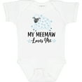 thumbnail image 3 of Inktastic My Meemaw Loves Me Lamb Boys or Girls Baby Bodysuit, 3 of 5