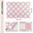 thumbnail image 3 of Pink Plaid Placemats Set of 6,Buffalo Check Dining Table Mats,Non-Slip Washable Place Mats Farmhouse Kitchen Table Placemats for Indoor Outdoor Party Wedding Decoration,12x18 inch, 3 of 6