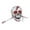 B, variant on QLUEWX Halloween Decorations Skull, 9" Spooky Realistic Fake Simulation Human Skull Head Model Prop, Horror Atmosphere Halloween Party Decorations, Halloween Decor for Home Indoor Haunted House