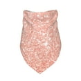 thumbnail image 3 of Bingfone Rose Gold Glitter-Washable Dog Scarf Triangle Adjustable Puppy Bandana Bib Handkerchief For Medium Large Dog Cat, 3 of 9