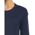 thumbnail image 4 of Time and Tru Women's Long Sleeve Thermal Top, 2-Pack, 4 of 6