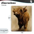 thumbnail image 4 of Stupell Industries Farmhouse Mini Highland Cow on Neutrals Canvas Art, 16 x 20, by Renel Peters, 4 of 8