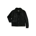 thumbnail image 3 of X RAY JEANS Boy's Faux Suede Ranger Jacket With Faux Shearling Lining, Black, S, 3 of 11