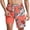 Multicolor-1, variant on Men's Swim Trunks 2-in-1 Board Shorts with Liner and Tropical Sunset Print for Swimming Surfing and Poolside Vacation Activities Multicolor-2 M