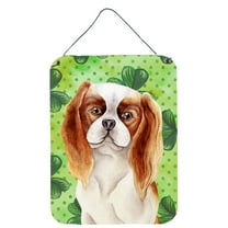 Cavalier Spaniel Shamrocks Wall or Door Hanging Prints