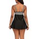 thumbnail image 5 of Traje de baño para mujer Traje de baño de dos piezas Vestido con cuello en forma de U Calzoncillos de color sólido Nituyy GL715-FN47688C2, 5 of 6