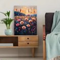 thumbnail image 5 of Qisvanset Framed Canvas Wall Art 12x16 Inch Wildflower Meadow Pastel Farmhouse Nature Wall Decor, 5 of 5