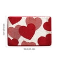 thumbnail image 3 of TIMIFIS Bathroom Rugs Valentine's Day Carpet Three Sizes Faux Wool Entry Door Mat Bathroom Non Slip Mat Love Pattern Valentine's Day Decoration Polyester Carpet, 3 of 6
