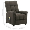 thumbnail image 4 of vidaXL Electric Massage Chair Taupe Fabric, 4 of 5