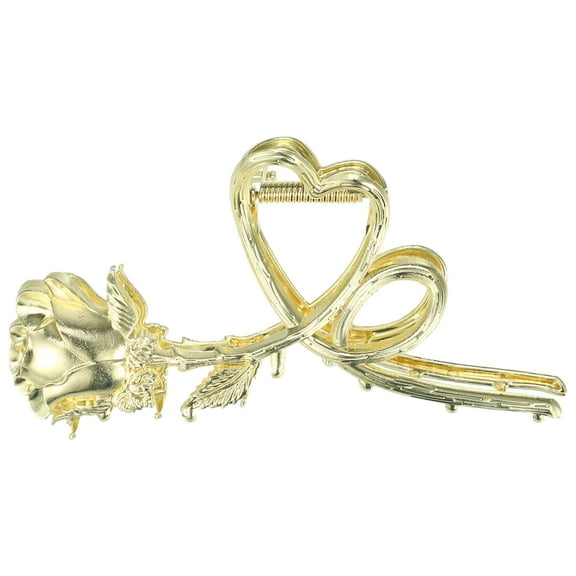 1pc Metal Hair Claws Hair Clips Hair Barrettes for Women Gold Tone 4.69''x2.44''x1.02''