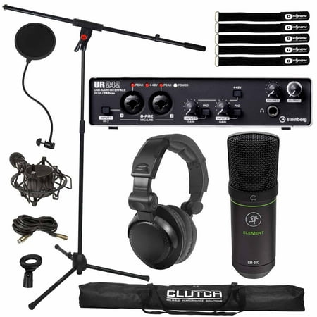 Steinberg UR242 4 x 2 USB 2.0 Audio Interface with Mackie Large-Diaphragm Condenser Microphone Package
