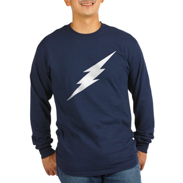 Cafepress Cafepress Lightning Bolt White Long Sleeve Dark T Shirt Walmart Com Walmart Com