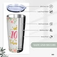 thumbnail image 6 of Gifts for 100 Year Old Woman, 100th Birthday Gifts for Women, 100th & Fabulous Birthday Gifts for Women, 100th Birthday Gifts for Grandma or Mother in Law Tumbler With Lid and Straw 20oz 1pc, 6 of 6