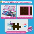thumbnail image 3 of homicozy Mermaid Magnetic Puzzles for Kids,36pcs Travel Puzzles for Kids Ages 3-8,Girls Puzzle for Improve Intelligence,Toddler Jigsaw Puzzles,Airplane Activities for Kids Birthday Gifts, 3 of 7