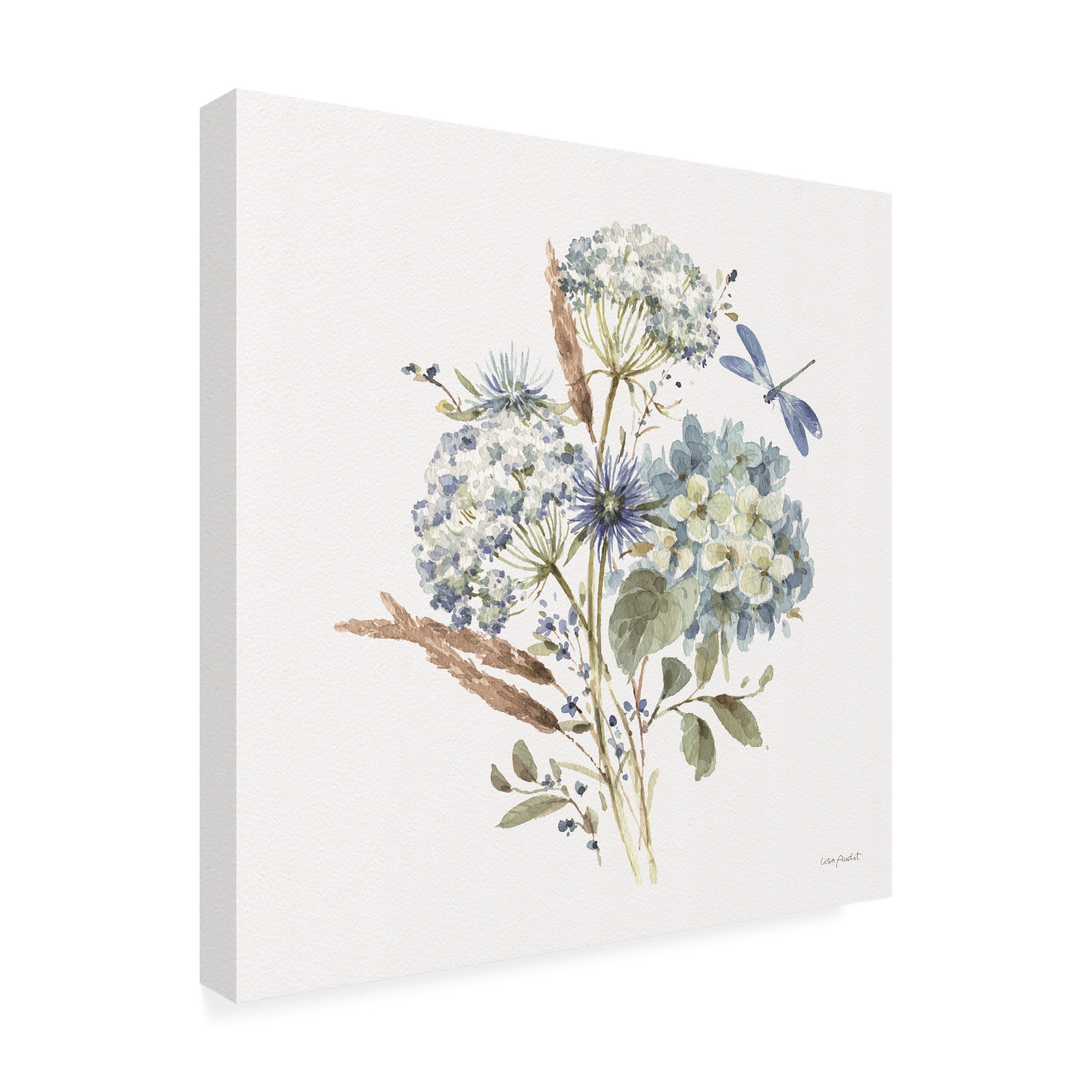 Lisa Audit 'Bohemian Blue 06 on white' Canvas Art
