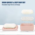 thumbnail image 4 of Superior Leak-Proof Silicone Travel Soap Case with Drainage Lid/Layer, Compact Bar Soap Container, Durable Soap Holder for Camping, Gym, and Travel Size Toiletries (Pink), 4 of 7
