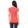 thumbnail image 4 of The Bella Canvas Ladies Triblend Short Sleeve T-Shirt RED TRIBLEND L, 4 of 4