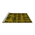 thumbnail image 2 of Ahgly Company Machine Washable Indoor Rectangle Abstract Yellow Modern Area Rugs, 2' x 4', 2 of 4