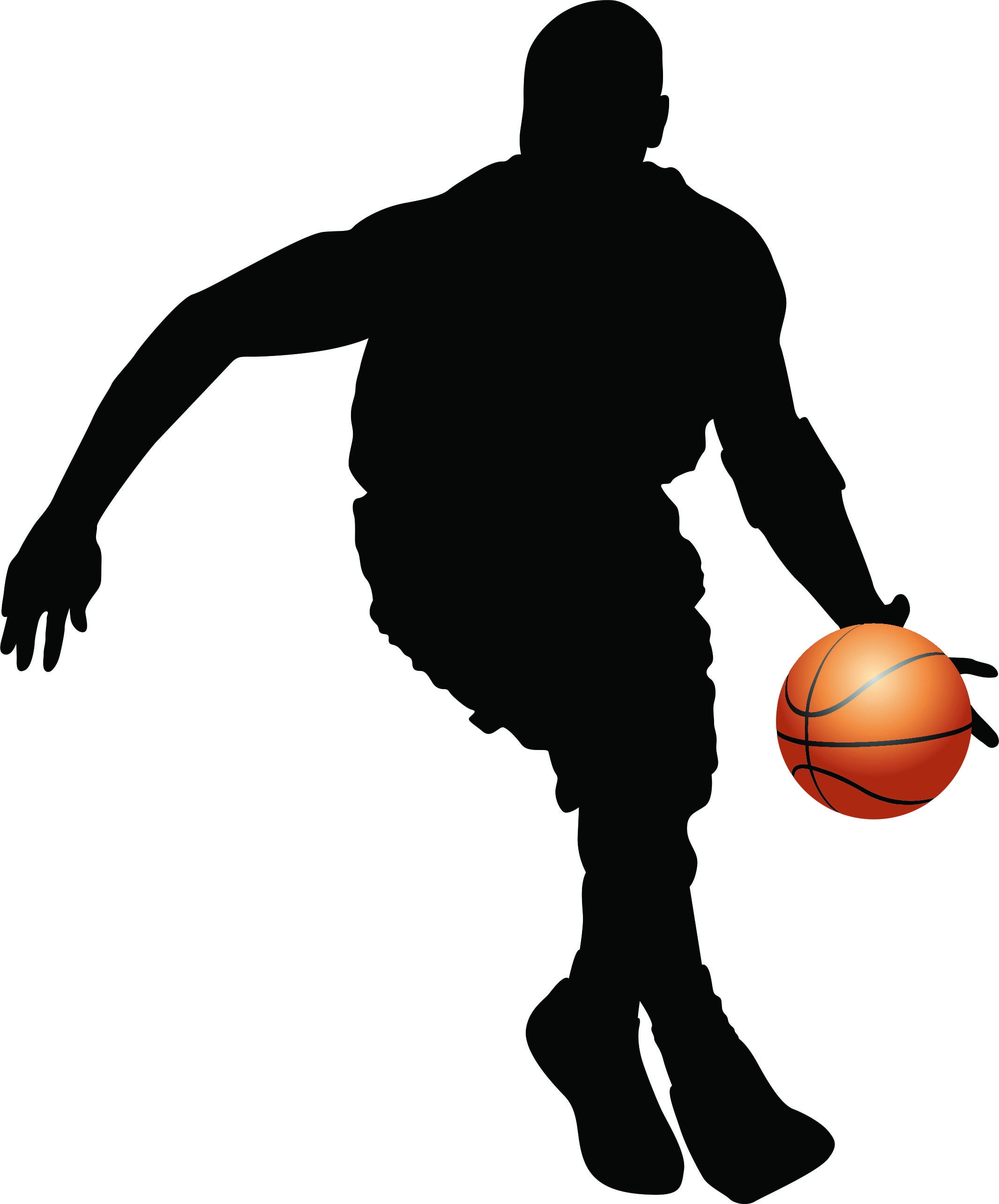 Decal - Peel & Stick Wall Sticker : Basketball Player Sports Home Decor Picture Art 10x20 Inches