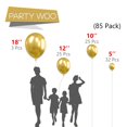 thumbnail image 2 of Balloon PartyWoo Metallic Gold, 85 unidades, diferentes tamaños, 2 of 8