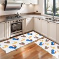 thumbnail image 3 of Kitchen Rugs Sets Of 2,White Chicken Rooster Chick Pattern Anti Fatigue Kitchen Mat Rugs Non Slip Washable,Decorative Kitchen Floor Mats for Kitchen,Sink,Laundry,17"X47", 3 of 5