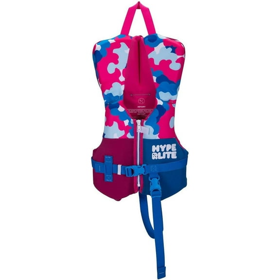 Hyperlite Indy CGA Girls Wakeboard Vest Blue/Maroon Toddler (<30Lbs)