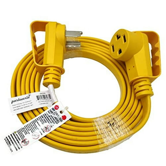 Parkworld 64330 14' Yellow 1 Outlet Flat Extension Cord