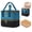 cyan, variant on BAGMIND Lined Adult Oxford Fabric Cosmetic Cases Makeup Bag with Zipper, Blue, 1 Piece