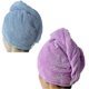 thumbnail image 1 of Toalla para secar el cabello, gorro de microfibra de secado rápido con botón, paquete de 2 para mujer., 1 of 5