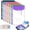 6* Portrait, variant on 11 Hole Expanding File Pockets, Horizontal & Vertical Plastic Envelopes for 2/3/4 Ring Binder, Thick Reusable Binder Folders with Snap Closure & Labels, Holds 200 Sheets (12* Landscape)