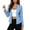 Light Blue, variant on Womens Business Cardigan Casual Mini Notch Lapel Long Sleeve Blazer Elegant Loose Fit Breathable Business Casual Suit Jackets Light Blue S
