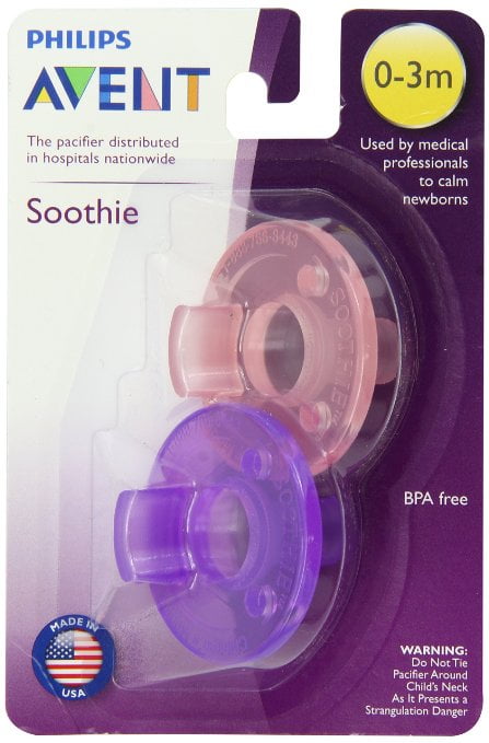 3 Philips Avent Super Soothie Pacifier Pink 2 Counts Months 