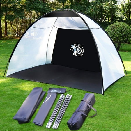 - Gymax 10' Golf Practice net Hitting cage Training Aid Mat Driver