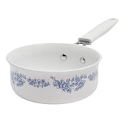 The Pioneer Woman 12-Piece Classic Aluminum Cookware Set, PFAS-Free Ceramic Nonstick, Pots and Pans Set with Decal Pattern, Agatha Blue