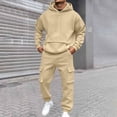 thumbnail image 2 of 2 Piece Tracksuit for Men Ghalytn Hoodie and Jogger Pants Set - Casual Fleece Sweat Outfit, 2 of 9