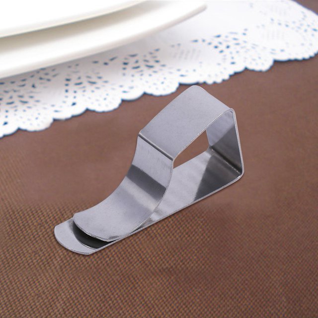 Clip de Tela de Mesa Ajustable de Acero inoxidable para Fiestas en el HOGAR DE CASAS BODAS