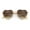 Gold - Brown, variant on Iconic Cute Womens Heart Shape Simple Metal Rim Lolita Sunglasses Gold - Brown