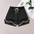 thumbnail image 7 of VV AVEORS Women'S 2 In 1 Running Shorts Quick Dry High Waisted Drawstring Athletic Workout Short For Gym Yoga With Liner 2 Pockets Black XL, 7 of 7