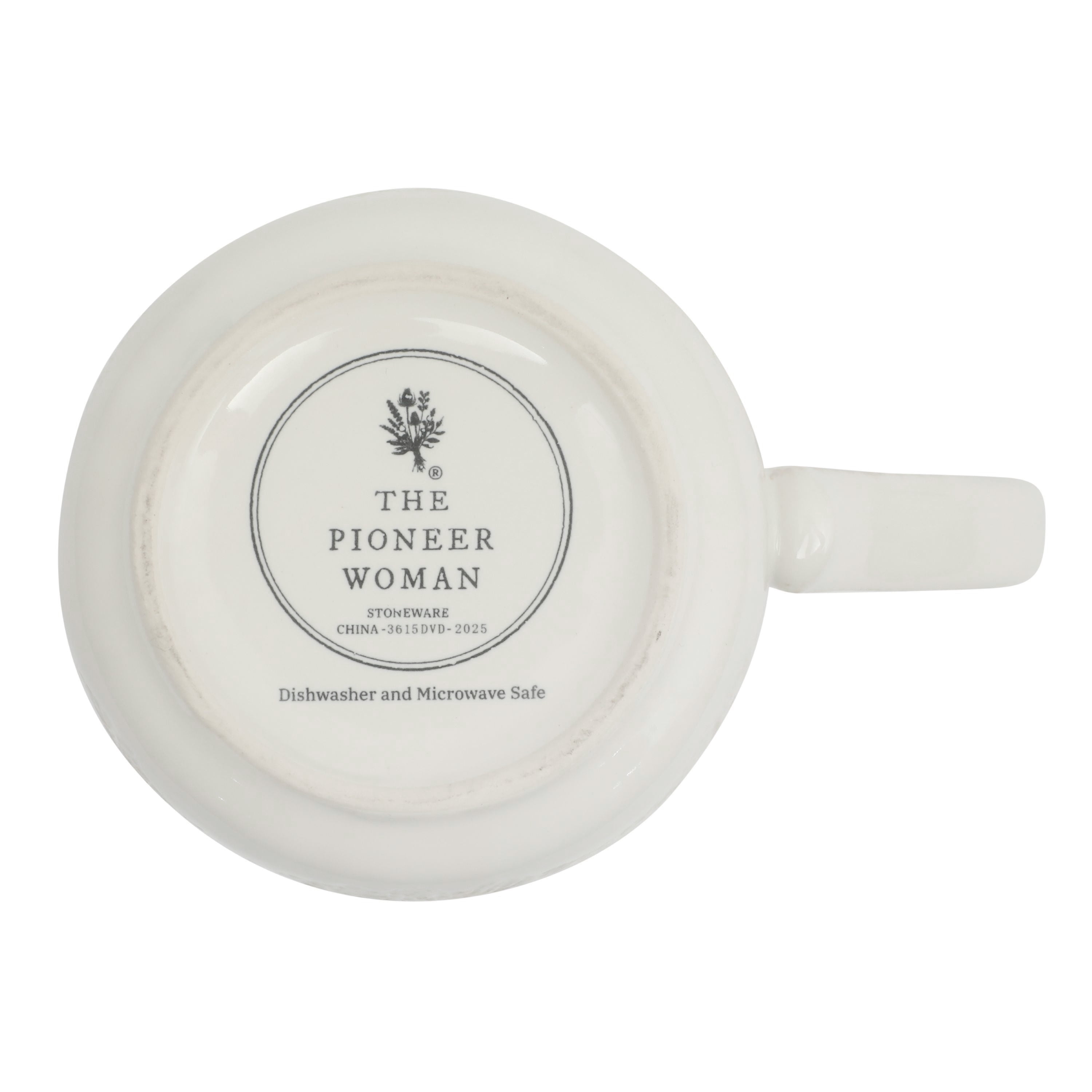 The Pioneer Woman Vintage Lace Ceramic Mug Set, Linen, 4-Pack