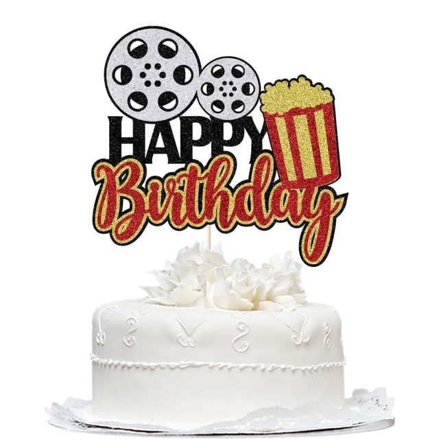 Decoración para tartas, fiesta de cumpleaños, película, noche, fiesta de Bekaterea