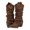 Brown, variant on Daolelai Vintage Women's Cross Strap Buckle Low Heeled Biker Boots