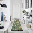 thumbnail image 4 of Yayeee Runner Rug for Bedroom 2'x6' Machine Washable Hallway Non Slip Mat, Yellow Christmas Gingerbread, 4 of 8