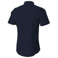 thumbnail image 2 of Hat and Beyond Men's Premium Short Sleeve Dress Shirts Solid Stretch Slim Fit, 2 of 4