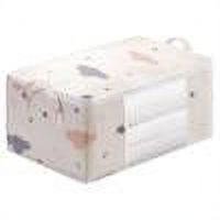 Caja de almacenamiento de ropa Bolsa de almacenamiento de edredón duradero para edredones Ropa de cama (L Beige)