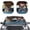 Funny Pug, variant on Bulopur Funny Raccoon Car Windshield Sun Shade Block UV Rays Sun Protector for Car Windshield Easy to Store Auto Front Window Sunshade Covers 2 Pack Exterior Decoration for Most Cars