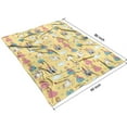thumbnail image 4 of Yellow Princess Castle Unicorn Pattern Blanket,Comfortable Soft Lamb Wool Throw Blanket,All Season,Warm Lightweight Blankets for Sofa Bed Couch Living Room Chair,60"x80", 4 of 4